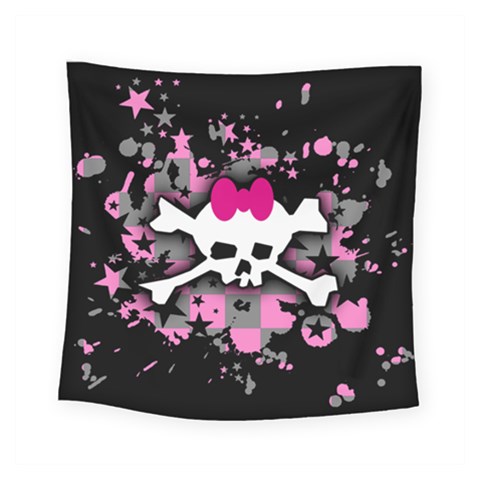 Scene Skull Splatter Square Tapestry (Small) from ArtsNow.com