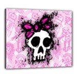 Sketched Skull Princess Canvas 24  x 20  (Stretched)