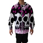 Sketched Skull Princess Kids  Hooded Windbreaker