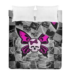 Skull Butterfly Duvet Cover Double Side (Full/ Double Size) from ArtsNow.com