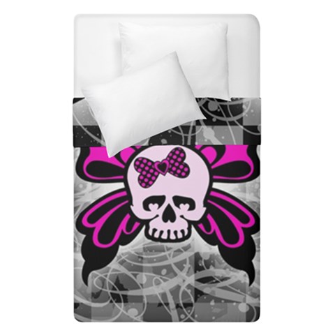 Skull Butterfly Duvet Cover Double Side (Single Size) from ArtsNow.com