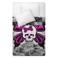 Skull Butterfly Duvet Cover Double Side (Single Size) from ArtsNow.com