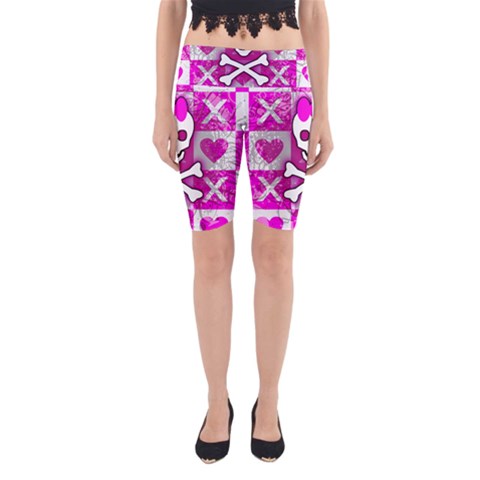 Skull Princess Yoga Cropped Leggings from ArtsNow.com