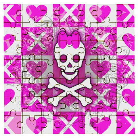 Skull Princess Wooden Puzzle Square from ArtsNow.com