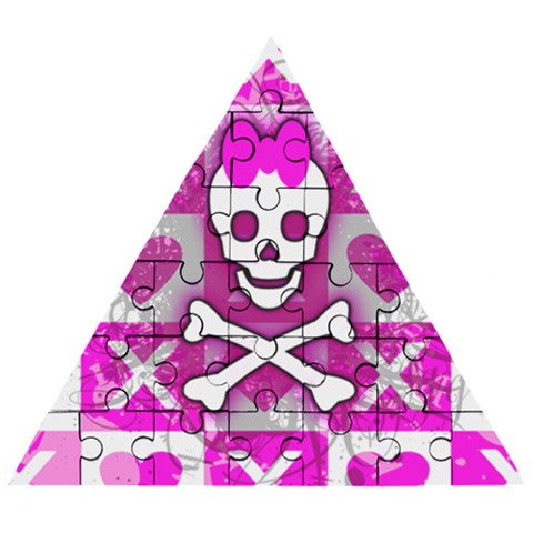 Skull Princess Wooden Puzzle Triangle from ArtsNow.com