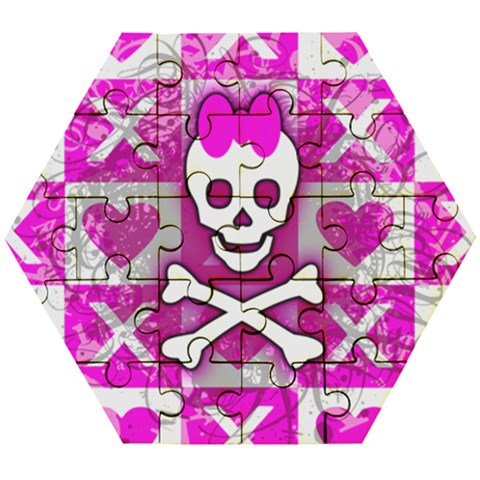 Skull Princess Wooden Puzzle Hexagon from ArtsNow.com