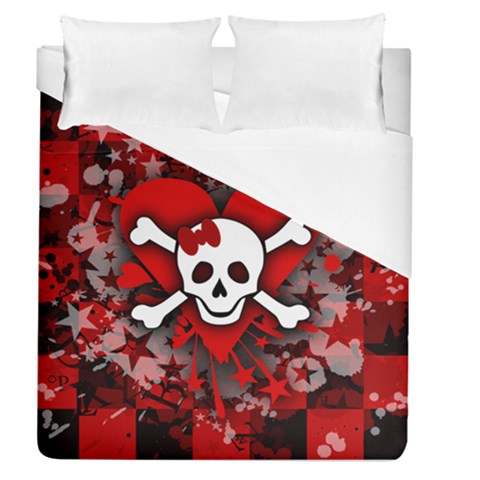 Skull Romance  Duvet Cover (Queen Size) from ArtsNow.com