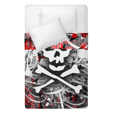 Skull Splatter Duvet Cover Double Side (Single Size) from ArtsNow.com