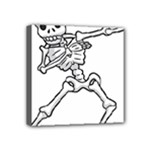 Halloween Dabbing Skeleton Mini Canvas 4  x 4  (Stretched)