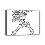 Halloween Dabbing Skeleton Mini Canvas 7  x 5  (Stretched)