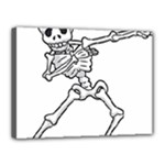 Halloween Dabbing Skeleton Canvas 16  x 12  (Stretched)