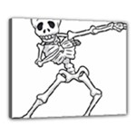 Halloween Dabbing Skeleton Canvas 20  x 16  (Stretched)