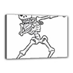 Halloween Dabbing Skeleton Canvas 18  x 12  (Stretched)