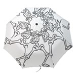 Halloween Dabbing Skeleton Folding Umbrella