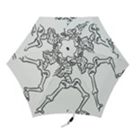 Halloween Dabbing Skeleton Mini Folding Umbrella