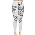 Halloween Dabbing Skeleton Leggings 