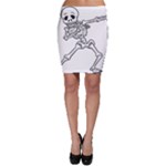 Halloween Dabbing Skeleton Bodycon Skirt