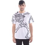 Halloween Dabbing Skeleton Men s Sports Mesh Tee