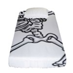 Halloween Dabbing Skeleton Fitted Sheet (Single Size)