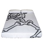 Halloween Dabbing Skeleton Fitted Sheet (Queen Size)