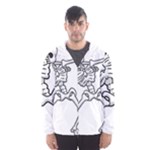 Halloween Dabbing Skeleton Men s Hooded Windbreaker