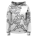 Halloween Dabbing Skeleton Women s Pullover Hoodie