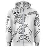 Halloween Dabbing Skeleton Men s Zipper Hoodie