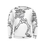 Halloween Dabbing Skeleton Kids  Sweatshirt