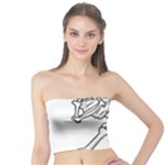 Halloween Dabbing Skeleton Tube Top