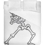 Halloween Dabbing Skeleton Duvet Cover (California King Size)