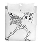 Halloween Dabbing Skeleton Duvet Cover Double Side (Full/ Double Size)