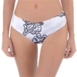 Halloween Dabbing Skeleton Reversible Classic Bikini Bottoms