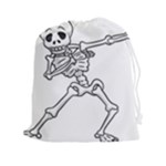 Halloween Dabbing Skeleton Drawstring Pouch (XXL)