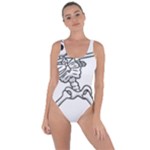 Halloween Dabbing Skeleton Bring Sexy Back Swimsuit