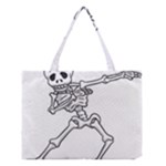 Halloween Dabbing Skeleton Medium Tote Bag