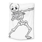 Halloween Dabbing Skeleton Small Tapestry