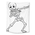 Halloween Dabbing Skeleton Medium Tapestry