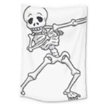 Halloween Dabbing Skeleton Large Tapestry