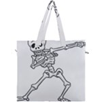 Halloween Dabbing Skeleton Canvas Travel Bag