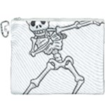 Halloween Dabbing Skeleton Canvas Cosmetic Bag (XXXL)