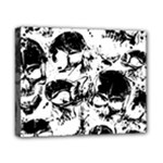 Halloween Grunge Skulls Canvas 10  x 8  (Stretched)