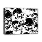 Halloween Grunge Skulls Deluxe Canvas 16  x 12  (Stretched) 