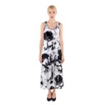 Halloween Grunge Skulls Sleeveless Maxi Dress