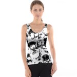 Halloween Grunge Skulls Tank Top