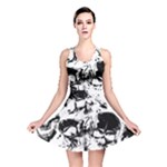 Halloween Grunge Skulls Reversible Skater Dress