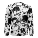 Halloween Grunge Skulls Men s Long Sleeve Tee