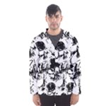 Halloween Grunge Skulls Men s Hooded Windbreaker