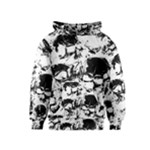 Halloween Grunge Skulls Kids  Pullover Hoodie