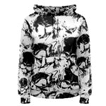 Halloween Grunge Skulls Women s Pullover Hoodie