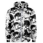 Halloween Grunge Skulls Men s Zipper Hoodie